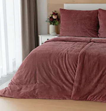 Cotton microplush CHESTNUT BROWN