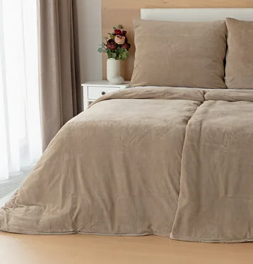 Cotton microplush BROWN