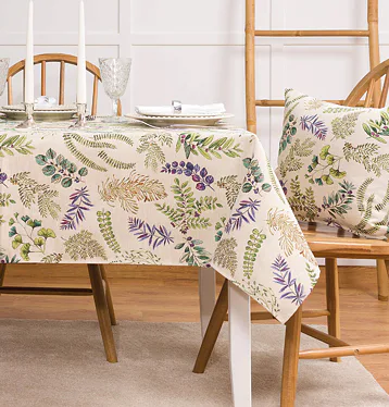 Gobelínový ubrus Green Leaves