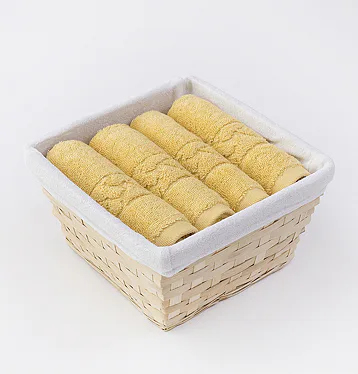 Košík ručníků Sophia Gold 4 ks