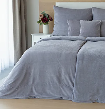 Cotton microplush MEDIUM GREY