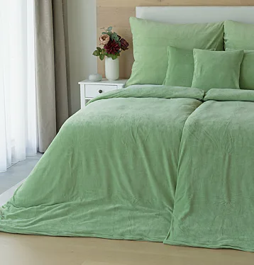 Cotton microplush GREEN
