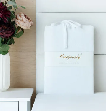 White COTTON MICROPLUSH