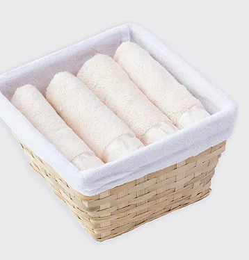 Košík ručníků Luna perlová 4 ks
