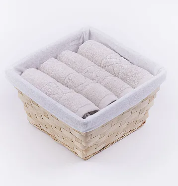 Košík ručníků Sophia White Sand 4 ks