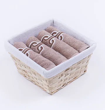 Košík ručníků Verdi světle hnědý 4 ks