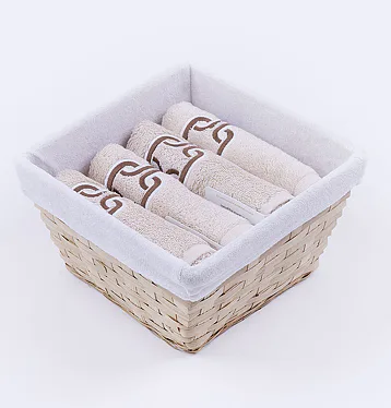 Košík ručníků Verdi béžový 4 ks