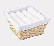 Košík ručníků Aruba krémová 4 ks