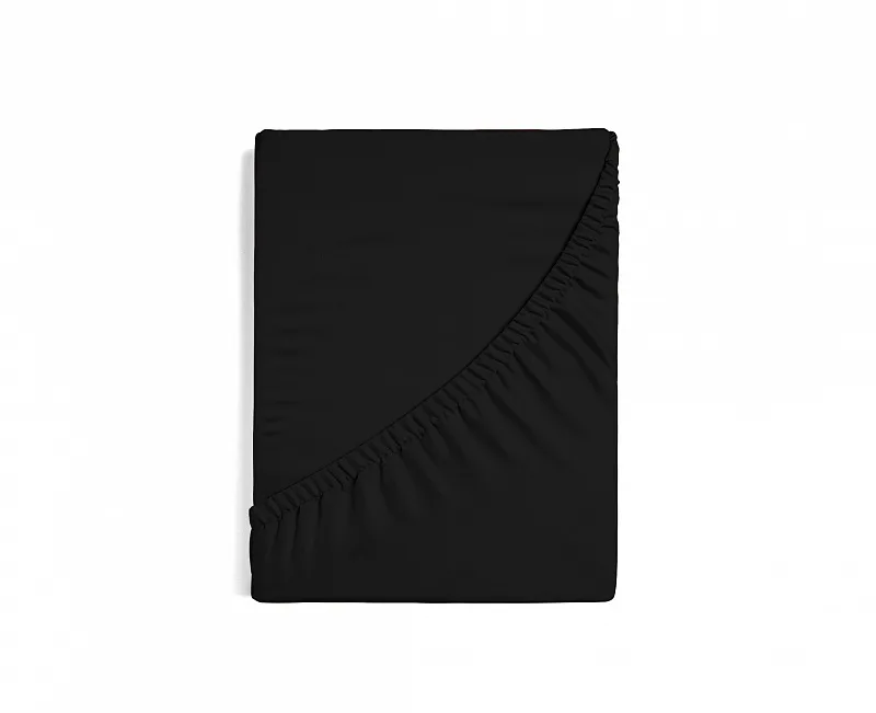 Prostěradlo Černé JERSEY STANDARD