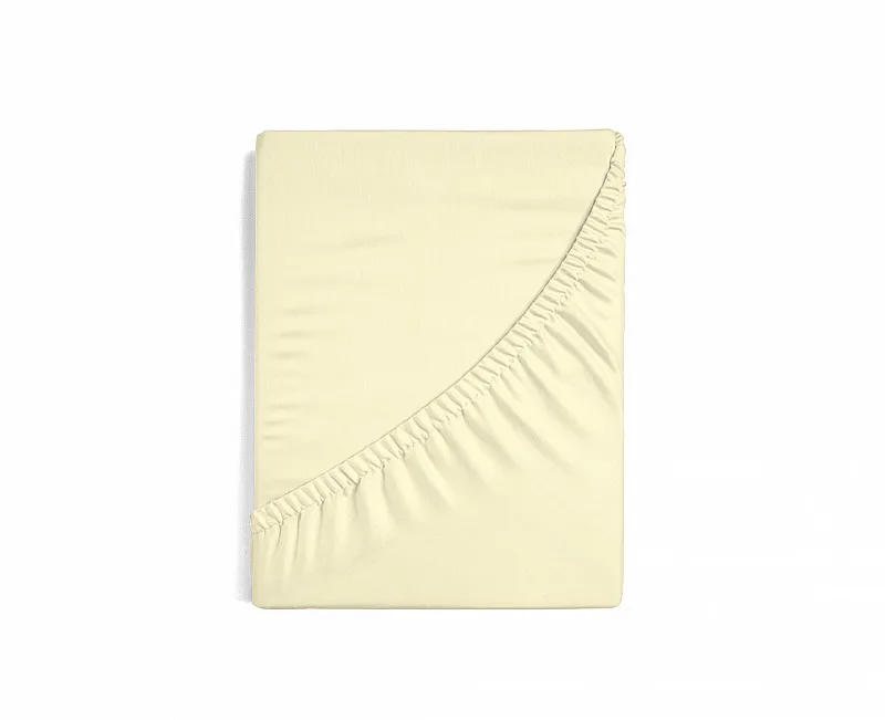 Prostěradlo Světle béžové JERSEY STANDARD