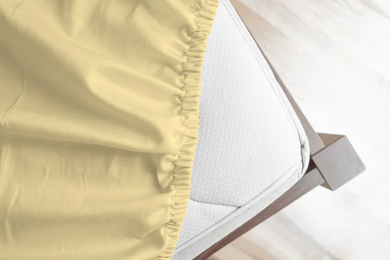 Prostěradlo Světle žluté JERSEY STANDARD