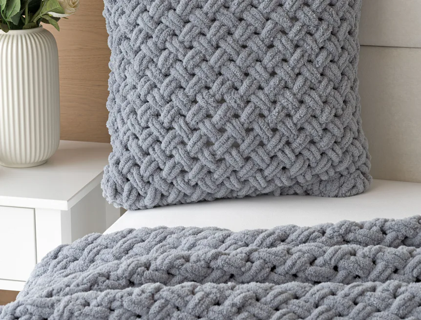 Povlak Knittingly středně šedý