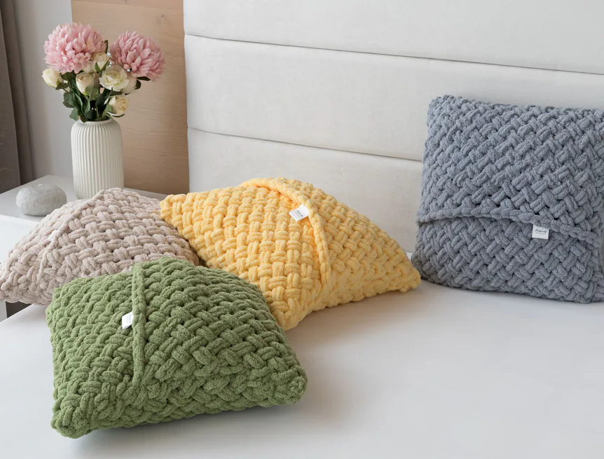 Povlak Knittingly středně šedý